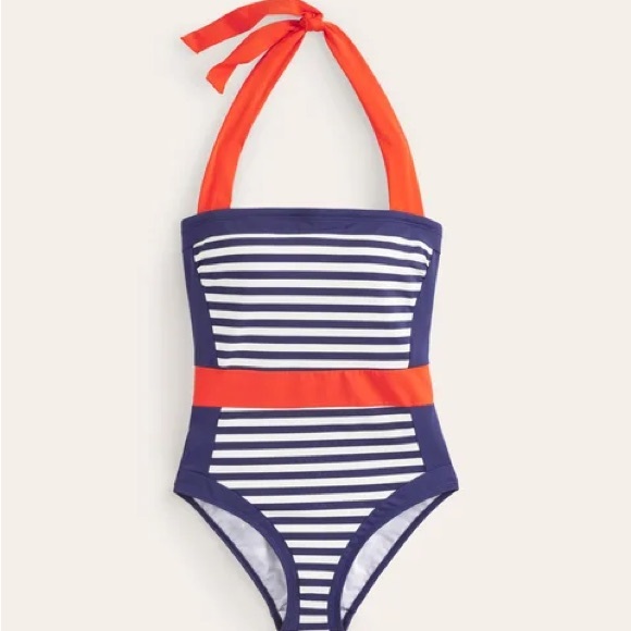 New Boden Santorini Halterneck Swimsuit. Sz 6 - Picture 5 of 8